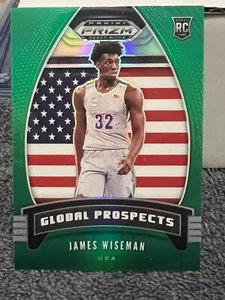 James Wiseman RC 2020-21 Prizm Draft Picks #97 Global Prospects Green Prizm - Picture 1 of 2
