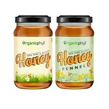 Natural Fennel Honey Organic Pure Occurring Antioxidants Pack Of 2 499gm