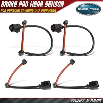 4x Front & Rear Disc Brake Pad Wear Sensor for Porsche Cayenne 11-17 Panamera - Image 1 of 4