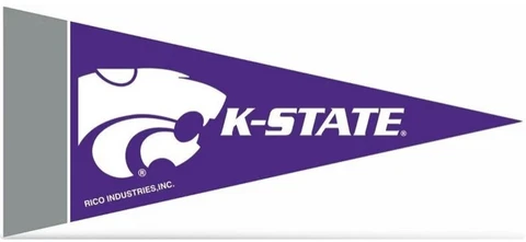 Kansas State (K-State) Mini Pennants, 4" x 9" - Licensed by Rico - USA Cover