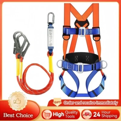 Industrial Fall Protection Harness Full Body Roof Harness with Shock Absorbing - Image 1 of 4