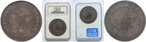 1800 Bust Dollar NGC XF-40 Cover