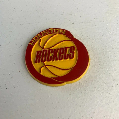 Houston Rockets Vintage Old NBA Rubber Basketball Fridge Magnet Cover