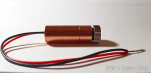 1.8W 445nm Blue Laser Diode In 12mmX30mm Copper Module W/Leads - Picture 1 of 1