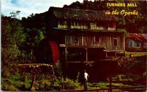 1960er Missouri Postkarte Dreher Mühle im Ozarks MO Wasserradhaus unbenutzt - Bild 1 von 2