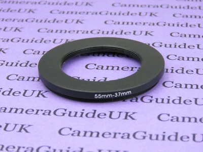 55mm to 37mm Male-Female Stepping Step Down Filter Ring Adapter 55mm-37mm  - Image 1 of 2