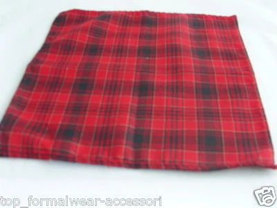 ESSENTIALS BY MANUEL F) TARTAN rot/schwarz Kollektion > Polyester Taschentuch-Krawatten-Fliege-Kummerbund ODER Sets
