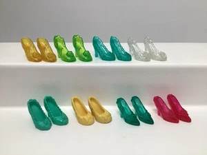 Disney Princess Puppe Ersatzschuhe Set Royal Shimmer Glitzer transparent ++ - Bild 1 von 6
