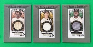 3 DIFF  2021 TOPPS ALLEN GINTER . RELIC   cards  . ORTIZ , MURRAY , YEL ICH - Picture 1 of 2