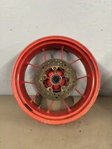 07 Aprilia RSV Tuono 1000 R RSV1000 rear back wheel rim straight #0188 - Picture 1 of 7