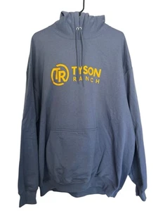 Mike Tyson Ranch Blue Hoodie 2XL Stache Co. USA Boxen EUC RARE - Bild 1 von 7