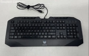 Acer Predator SK-9627 Black Wired Gaming Keyboard - Picture 1 of 7