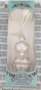 Christmas Krebs Glas Tree Topper Hand Decorated Blown Glass 13+Inch Height sep25 - Picture 1 of 23