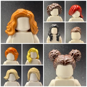 Lego New City Bulk Lot of Female/Girl Minifigure Hairs, All 10 in pics - Picture 1 of 13