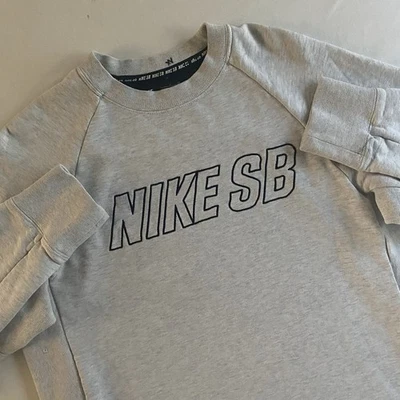 Nike SB Sudadera Cuello Redondo Hombres S Hip Hop Streetwear Y2K Polar Pullover Foto 1 de 4