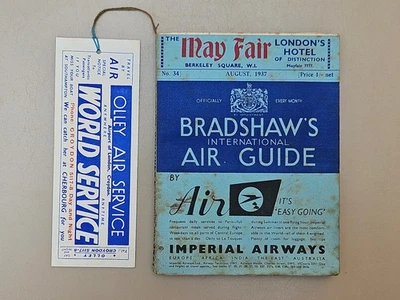 Bradshaws International Air Guide, August 1937 - Image 1 of 4