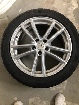Kompletträder Winter Continental 215/55 R18 Aluett Felgen - Bild 1 von 3