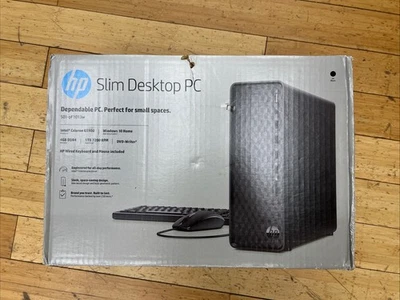 HP Slim S01-pF1013w (1TB HDD, Intel Celeron G5900, 3.40 GHz, 4GB RAM, Intel UHD - Image 1 of 4