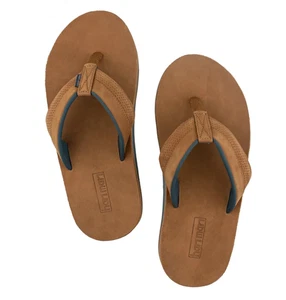 Hari Mari GRANDE Herren Größe 10 Nubuk Wildleder Leder Flip Flops - Bild 1 von 7