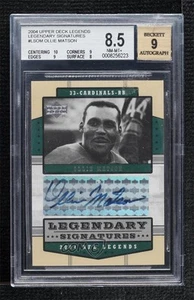 2004 Upper Deck NFL Legends Legendary Signatures Ollie Matson BGS 8.5 Auto HOF - Picture 1 of 3