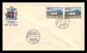 Iceland 1963 FDC, Centenary of the Red Cross. Lot # 4. - Picture 1 of 2