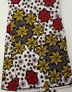 High Quality & Exclusive African Ankara Wax Print, 100% Cotton, Sell by 6 Yards