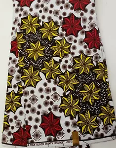 High Quality & Exclusive African Ankara Wax Print, 100% Cotton, Sell by 6 Yards - Picture 1 of 2