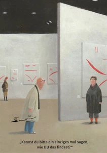Kunstkarte: Gerhard Glück - Besuch einer Ausstellung - Bild 1 von 1