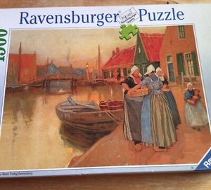 Puzzle Ravensburger 1500 Teile - Henry Cassiers: Dorfidylle - Bild 1 von 2