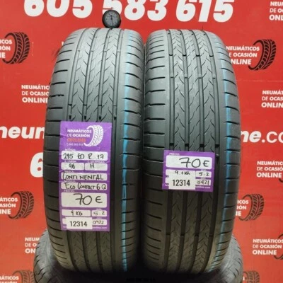 215 60 R17 96H CONTINENTAL ECO CONTACT6Q 5.2/5.2mm REF:12314 - Imagen 1 de 4