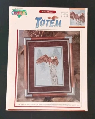 TOTEM -  COLOR CHARTS Counted Cross Stitch - Eagle On Totem Pole - Image 1 of 3