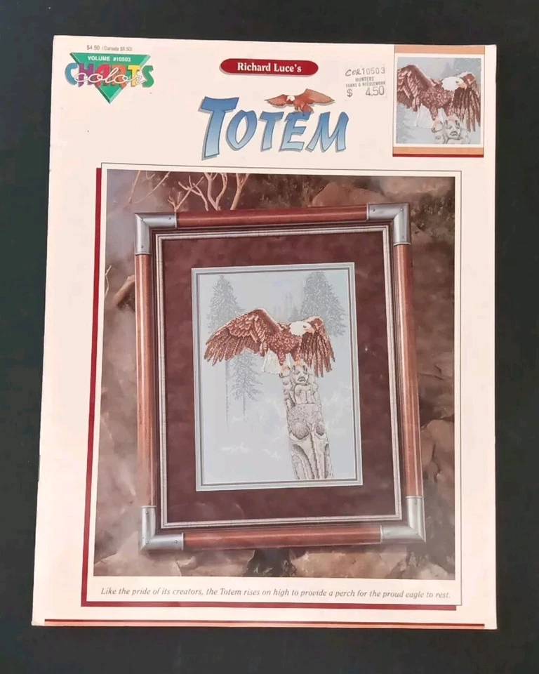 TOTEM -  COLOR CHARTS Counted Cross Stitch - Eagle On Totem Pole - Image 1 of 3
