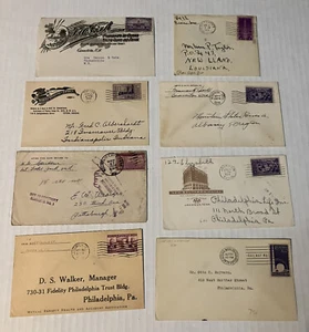 8 covers with 1930s commemoratives inc baseball, auxiliary marking, etc [y8398] - Picture 1 of 3