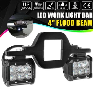 Tow Hitch Mount Bracket Flood LED Work Light Pods Driving Backup Reverse Car 4'' - Picture 1 of 12