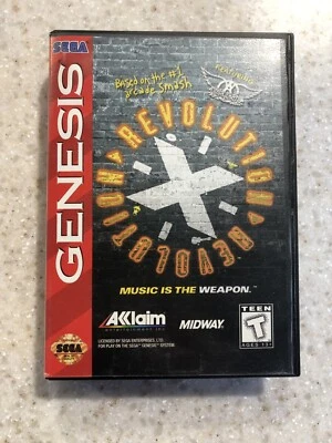REVOLUTION X SEGA GENESIS GAME CARTRIDGE GAME, MANUAL AND CASE NES HQ - Image 1 of 2