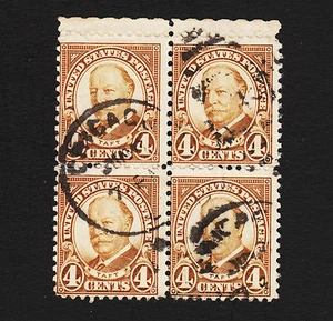 OPC 1930 US 4c Taft Sc#685 blocco di 4 con margine usato - Foto 1 di 2