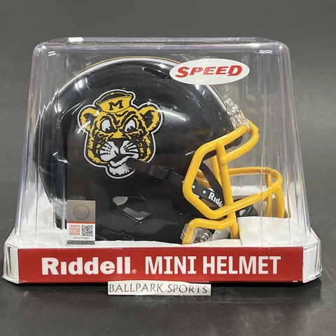 Missouri Tigers Riddell NCAA Speed Mini Football Helmet Black Sailor Tiger Cover