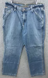 Vintage Cinch Herren 38x33 Straight Leg Distressed Denim Blue Jeans - Bild 1 von 10