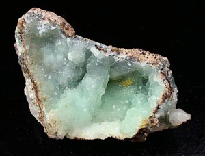 MINERALS : PALE GREEN BOTRYOIDAL SMITHSONITE ON MATRIX, SAN ANTONIO MINE, MEXICO - Picture 1 of 5