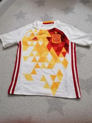 Maglia Shirt Camiseta maillot Calcio football ESPANA 9-10 Anni Soccer Usata Club - Immagine 1 di 4
