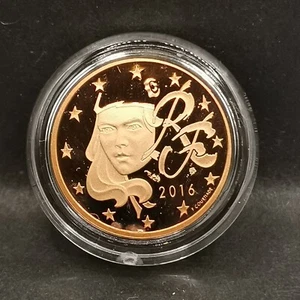 1 CENT EURO BE 2016 BELLE EPREUVE FRANCE 7500 EX. / SOUS CAPSULE / EUROS PROOF - Picture 1 of 3