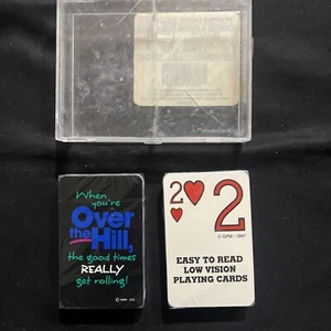 Unique 1995 Over The Hill Deck Of Bridge Playing Cards - GAG TRISAR NOB ๐ - Picture 1 of 4