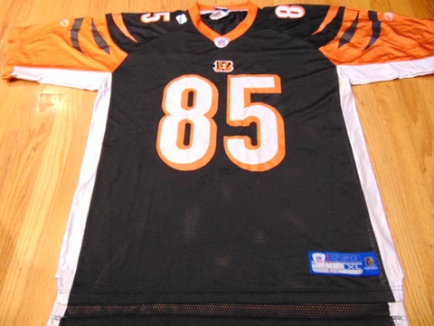 VINTAGE REEBOK NFL EQUIPMENT CINCINNATI BENGALS CHAD OCHOCINCO JERSEY SIZE XL Cover