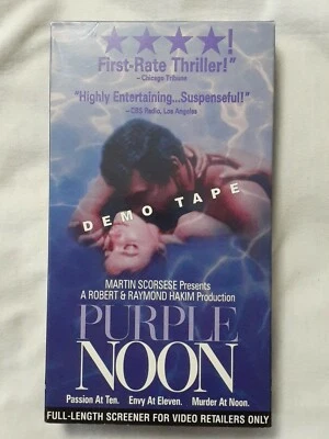 Purple Noon (VHS 1997) French W/English Subtitles RARE SCREENER DEMO COPY EROTIC - Image 1 of 4