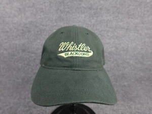 Whistler Blackcomb Ski Resort Green Cap Hat Strapback Embroidered - Picture 1 of 7