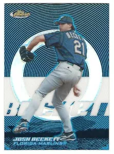 2005 Topps Finest Blue Refractor #078 Josh Beckett Florida Marlins ###/299 BV$2 - Picture 1 of 1