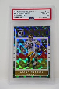 2016 Panini Donruss #11 Aaron Rodgers Dominator/999 ๐ฅ PSA 10 GEM MINT - Picture 1 of 7