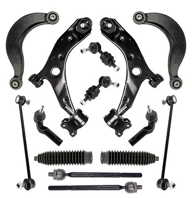 Brazos de control inferiores superiores de 14 piezas extremos de varilla estabilizadora barra estabilizadora botas de fuelle para Mazda 3 5 Foto 1 de 4