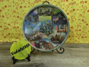 Vintage United States Bicentennial Metal Serving Tray Souvenir 11" Round - Picture 1 of 10