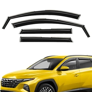Sun Rain Visors Wind Rain Guards for 2022-2025 Hyundai Tucson - Picture 1 of 9